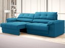 Ver imagem 1 de Sofá com Carregador Usb e Molas no Assento Retrátil Reclinável Mimo 2,00m Velosuede Royal - Netsofas