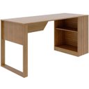 Ver imagem 3 de Mesa para Escritório com Armário Lateral 160 cm Amêndoa