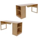 Ver imagem 5 de Mesa para Escritório com Armário Lateral 160 cm Amêndoa