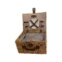 Ver imagem 2 de Kit Pic Nic 2 Serviços C/ 14 Peças na Cesta