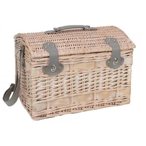 Kit Pic Nic 2 Serviços c/ 14 Peças na Cesta