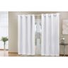 Cortina Blackout Tecido 3,00M x 2,70M - Branco - 2