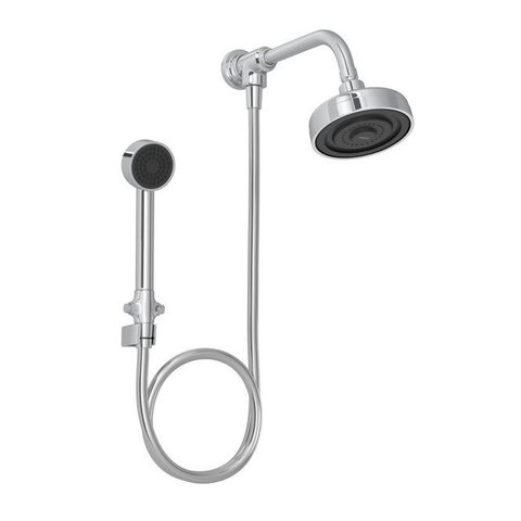 Kit Chuveiro de Parede 12,4 com Desviador e Ducha Manual Cromado Deca Cod: 1990.c.std.kit