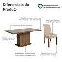 Ver imagem 4 de Conjunto Sala de Jantar Tampo de Madeira 6 Cadeiras Rustic/Crema/Imperial Grasse Madesa