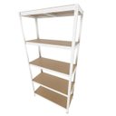 Ver imagem 2 de Estante Prateleira 5 Nivieis com Mdf Cru Reforçada 180x90x37 40 Kg por Nivel