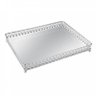 Bandeja Decorativa Retangular Ferro 30,5cmx23,5cm com Espelho Mart Collection Cinza - 1