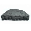 Ver imagem 4 de Almofada Turca Futon Cadeiras Bancos Áreas 60x60 Cm Cinza Escuro