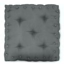 Ver imagem 3 de Almofada Turca Futon Cadeiras Bancos Áreas 60x60 Cm Cinza Escuro