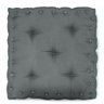 Almofada Turca Futon Cadeiras Bancos Áreas 60x60 Cm Cinza Escuro - 3