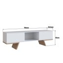 Ver imagem 3 de Rack para TV até 60 Polegadas com 2 Portas e 1 Nicho Nobu