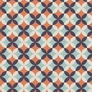 Adesivo  de Azulejo Flores Laranja Marrom Branco - G 20x20cm