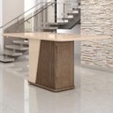 Ver imagem 6 de Mesa para Sala de Jantar 6 Lugares 1 Porta Harmonia Marrom/Carvalho/Fendi