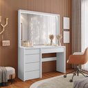 Ver imagem 2 de Camarim Prime com LED 5 Gavetas - Mavaular Branco
