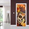 Adesivo de Porta Calavera Mexicana Amarelo - G 90x210 cm - 1