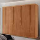 Ver imagem 3 de Guarda Roupa Casal Rio Mdf com 8 Portas 4 Gavetas Moderna Mobília