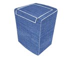 Ver imagem 1 de Capa de Máquina de Lavar - Jeans com Abertura Superior - P