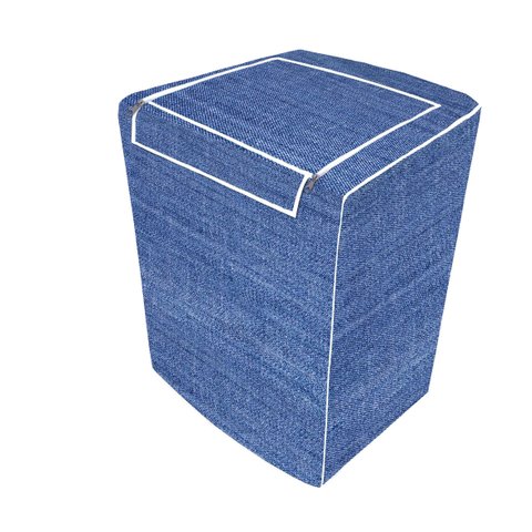 Capa de Máquina de Lavar - Jeans com Abertura Superior - P
