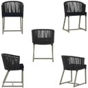 Ver imagem 5 de Mesa com 4 Cadeiras e Noronha Estofado 12 Trama Original Preto