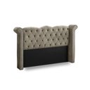 Ver imagem 2 de Cabeceira Cama Box Estofada Madeira Luxo Queen Size Lunna:capuccino