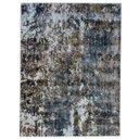 Ver imagem 3 de Tapete Éfeso Sala Quarto 300x400 Tecido Relevo Decorativo - Cinza com Bege