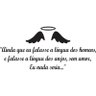 Adesivo de Parede Língua dos Anjos - Preto - 2