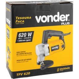Tesoura Faca Elétrica 220v Tfv 620 Vonder Plus Uso Industrial Aço Inox Cortes Retos e Curvos - 8