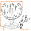 Ver imagem 2 de Abajur Aramado Luminaria de Mesa Base Metal Tangerine Branco