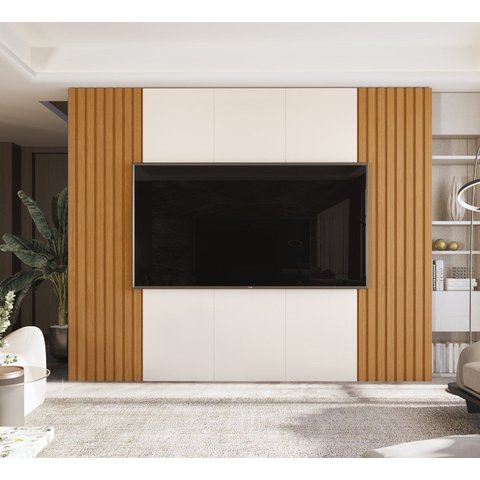 Painel Sierra 2.2 para TV até 84 Polegadas com Ripado Real