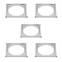 Ver imagem 1 de Kit C/5 Porta Grelha Ralo Click 15x15 Suporte Cromado Inox