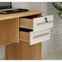 Ver imagem 3 de Escrivaninha Mesa para Computador Byte 2 Gavetas com Chave Valdemoveis