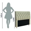 Ver imagem 5 de Cabeceira Casal Istambul - Dobuê - Bege