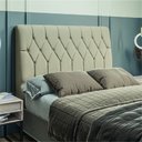 Ver imagem 2 de Cabeceira Casal Istambul - Dobuê - Bege