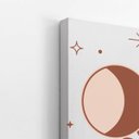 Ver imagem 3 de Lua Astros Mãos Arte Minimalista Quadro Canvas 60x40cm