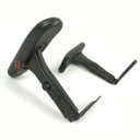 Ver imagem 3 de Par de Braços Regulavéis para Cadeira de Escritório Preto Aço