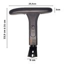 Ver imagem 7 de Par de Braços Regulavéis para Cadeira de Escritório Preto Aço