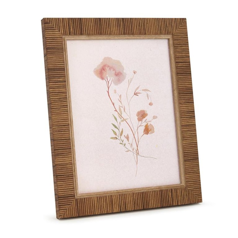 Porta-retrato em Poliestireno Tipo Rattan 15x20 Marrom Mart