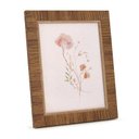 Ver imagem 1 de Porta-retrato em Poliestireno Tipo Rattan 15x20 Marrom Mart