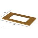 Ver imagem 3 de Balcão Forno de Embutir Americana Branco com Tampo para Cooktop Nature – Henn