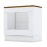 Balcão Forno de Embutir Americana Branco com Tampo para Cooktop Nature – Henn - 1