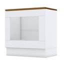 Ver imagem 1 de Balcão Forno de Embutir Americana Branco com Tampo para Cooktop Nature – Henn