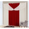 Cortina Charme 2m para Varão Simples Vermelho - 1