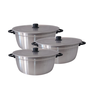 Jogo de Panelas Alumínio Grandes Hotel Feijoada 3 Peças - 1