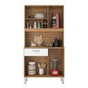 Ver imagem 3 de Kit para Cozinha Compacta Malta Amêndola Branco - Demóbile