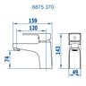 Torneira Monocomando para Lavatório Mesa 6875 C370 - Fani - 2