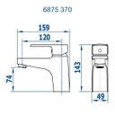 Ver imagem 2 de Torneira Monocomando para Lavatório Mesa 6875 C370 - Fani