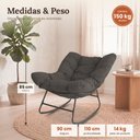 Ver imagem 4 de Cadeira Poltrona de Balanço Nut Chair Acquablock Sala Quarto