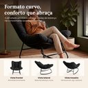 Ver imagem 2 de Cadeira Poltrona de Balanço Nut Chair Acquablock Sala Quarto