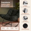 Ver imagem 3 de Cadeira Poltrona de Balanço Nut Chair Acquablock Sala Quarto