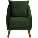 Ver imagem 4 de Kit 2 Poltronas para Sala e Escritório Decorativas Ellen Veludo Verde
