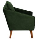 Ver imagem 3 de Kit 2 Poltronas para Sala e Escritório Decorativas Ellen Veludo Verde